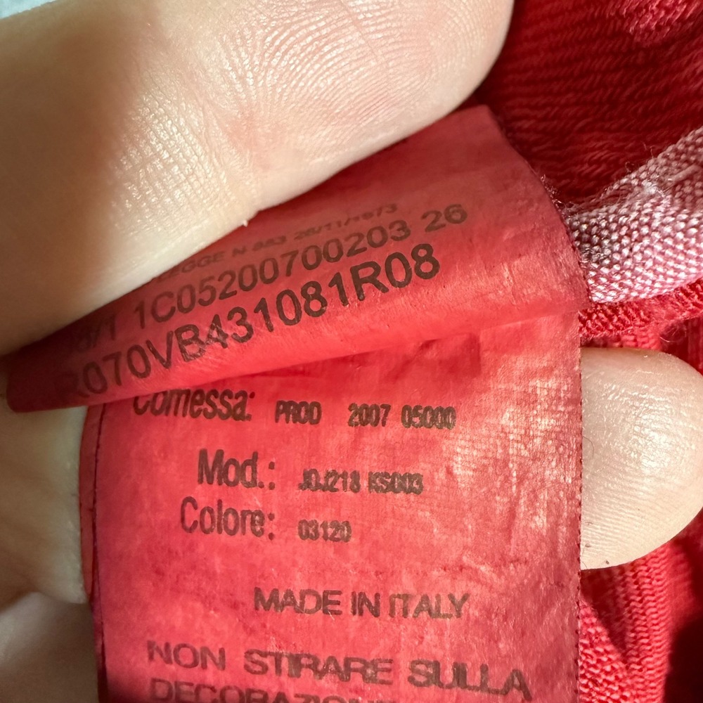Roberto Cavalli Mens Vintage Straight Leg Pants Red Button Fly Size 31x34 Italy - Picture 14 of 14